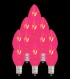 Set of 13 Replacement Pink C7 Light Bulbs