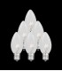 Set of 7 Replacement Clear C7 Light Bulbs
