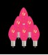 Set of 7 Replacement Pink C7 Light Bulbs