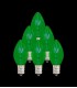 Set of 7 Replacement Green C7 Light Bulbs