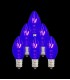 Set of 7 Replacement Blue C7 Light Bulbs