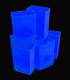Set of 6 Blue Luminaries
