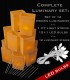 Set of 12 Brown Luminaries, White Light String, LED Bulbs & Stakes