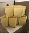 Set of 12 Brown Factory Flawed Luminaries