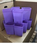 Set of 12 Light Purple Factory Flawed Luminaries
