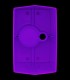 View looking inside Purple Luminary