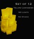 Set of 12 Yellow Luminaries