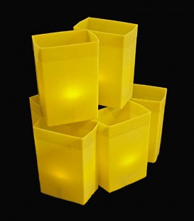Set of 6 Yellow Luminaries