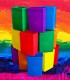 Set of 12 Rainbow Luminaries