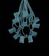 12 Socket Green Electric Light String, No Bulbs