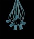 6 Socket Green Electric Light String, No Bulbs
