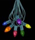6 Socket Green Electric Light Strings, Multi Bulbs