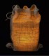 Snug Burlap Bag at Night