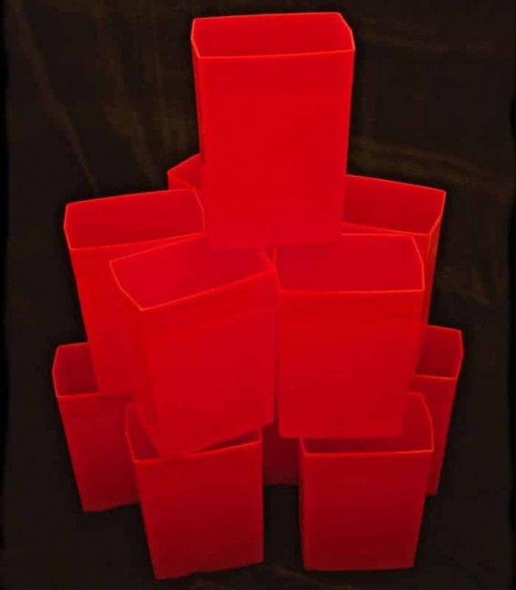 Set of 12 Red Luminaries