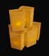 Set of 6 Brown Luminaries