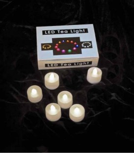 Set of 6 Timer Warm White LED Tea Lights