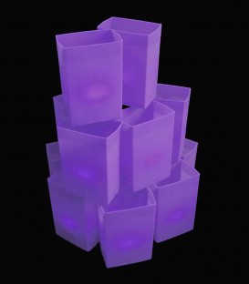 Set of 12 Purple Luminaries