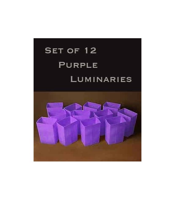 Set of 12 Purple Luminaries