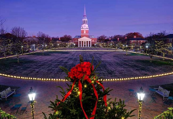 FLIC Lights Wake Forest Campus